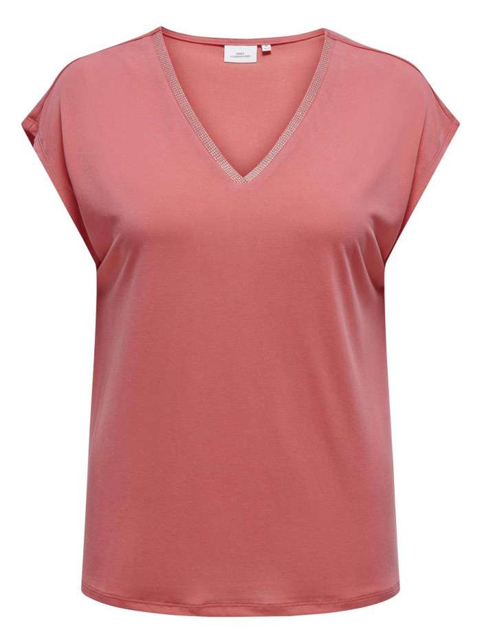 T-shirt Carfree rose uni...