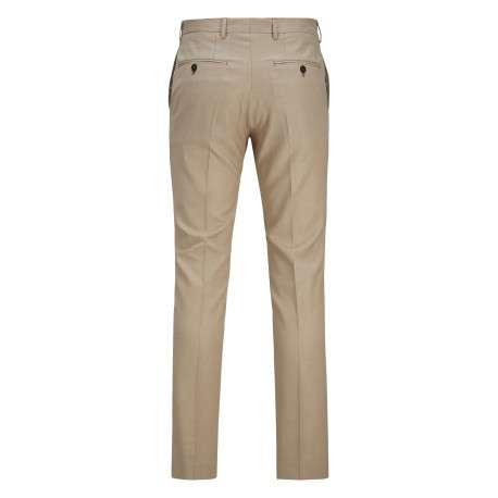 Pantalon de costume en laine mélangée beige avec une coupe slim fit - Image 7
