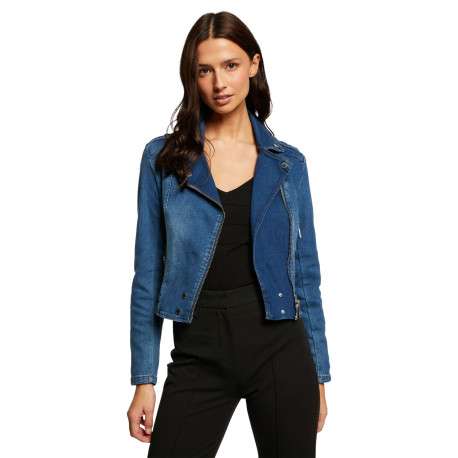 Veste Stone en jean à coupe ajustée col cranté et à manches longues - Image 2
