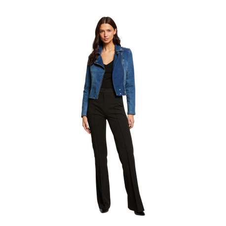 Veste Stone en jean à coupe ajustée col cranté et à manches longues - Image 3
