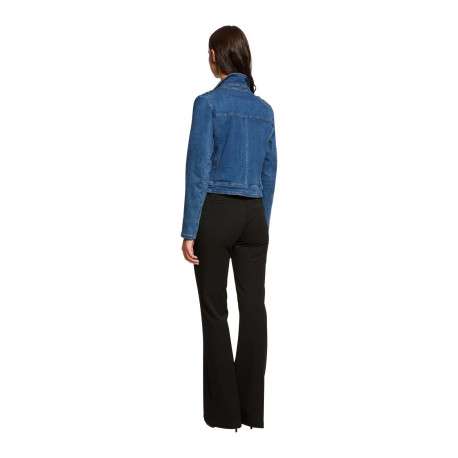 Veste Stone en jean à coupe ajustée col cranté et à manches longues - Image 4