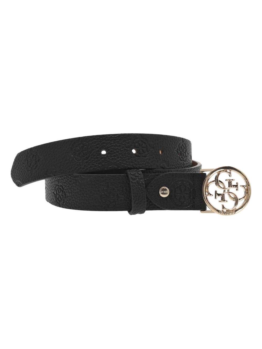 Ceinture Unisexe Simili Cuir Noir - 115cm - Boucle Amovible Interchangeable - Neuf