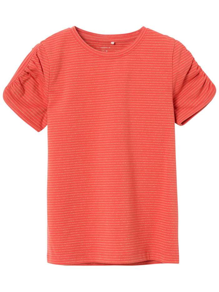 T-shirt en coton corail...