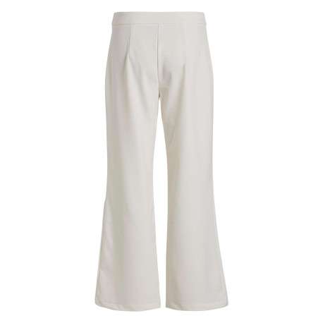 Pantalon écru uni avec une coupe bootcut et 2 poches à l'avant - Image 4