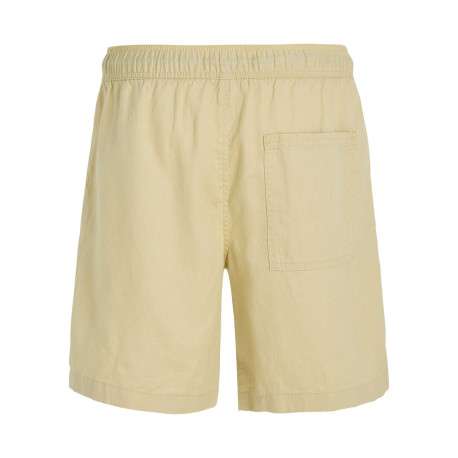 Short de jogging en coton et lin mélangé tilleul avec une coupe regular fit - Image 5