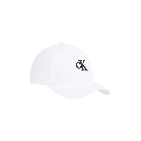 Casquette en coton biologique blanc unie avec une coupe strapback