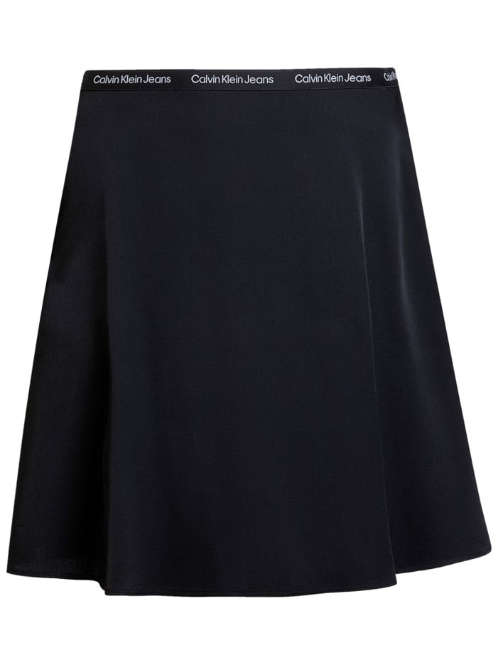 Jupe courte noire unie avec...