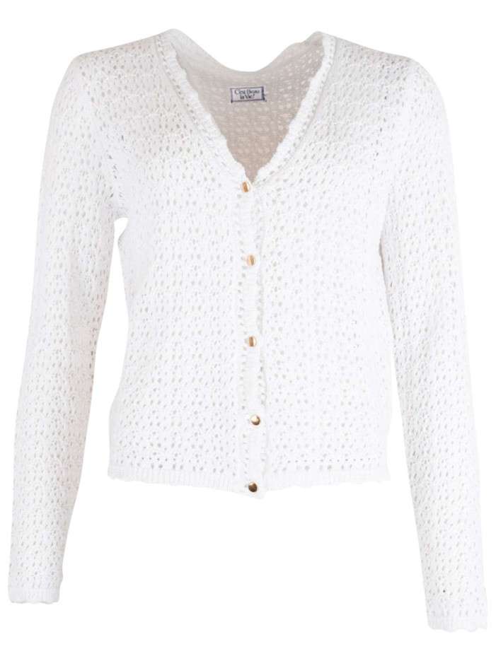 Cardigan blanc uni avec une...