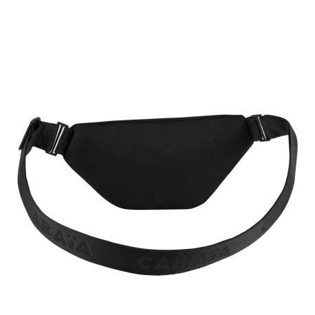 Banane noire unie reversible à bandoulière ajustable et fermeture zippée - Image 5