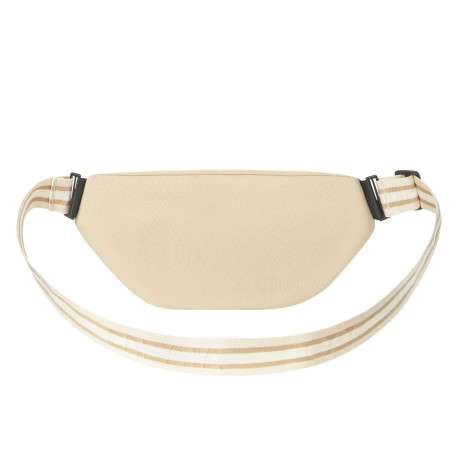 Banane beige unie reversible à bandoulière ajustable et fermeture zippée - Image 4