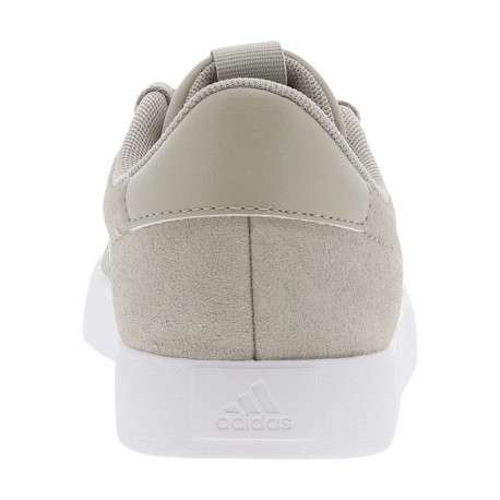 Baskets basses tennis Vl Court 3.0 en cuir enduit taupe avec des lacets plats - Image 6