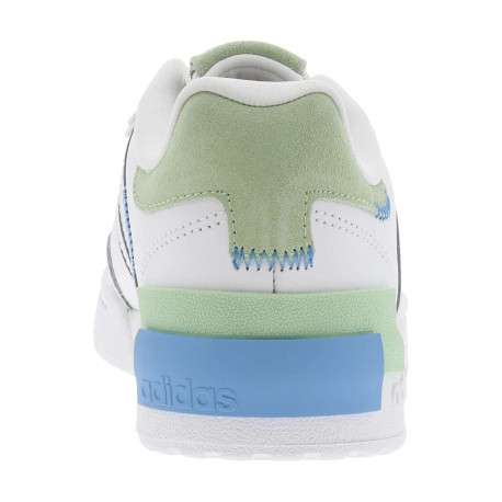 Baskets basses Postmove Se W blanches, vertes et bleues avec lacets plats - Image 6