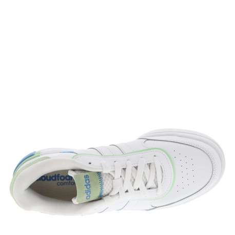 Baskets basses Postmove Se W blanches, vertes et bleues avec lacets plats - Image 4