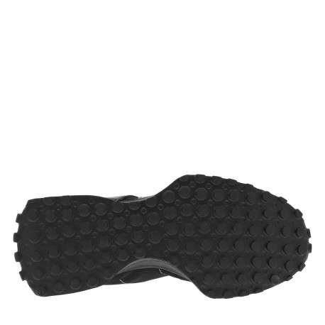 Baskets basses running 327 en cuir et cuir nubuck noires avec des lacets plats - Image 5