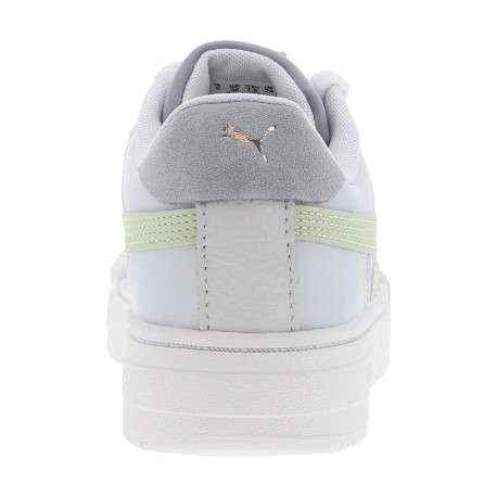 Baskets basses tennis Ca Pro en cuir blanches, grises et vert d'eau avec lacets - Image 6