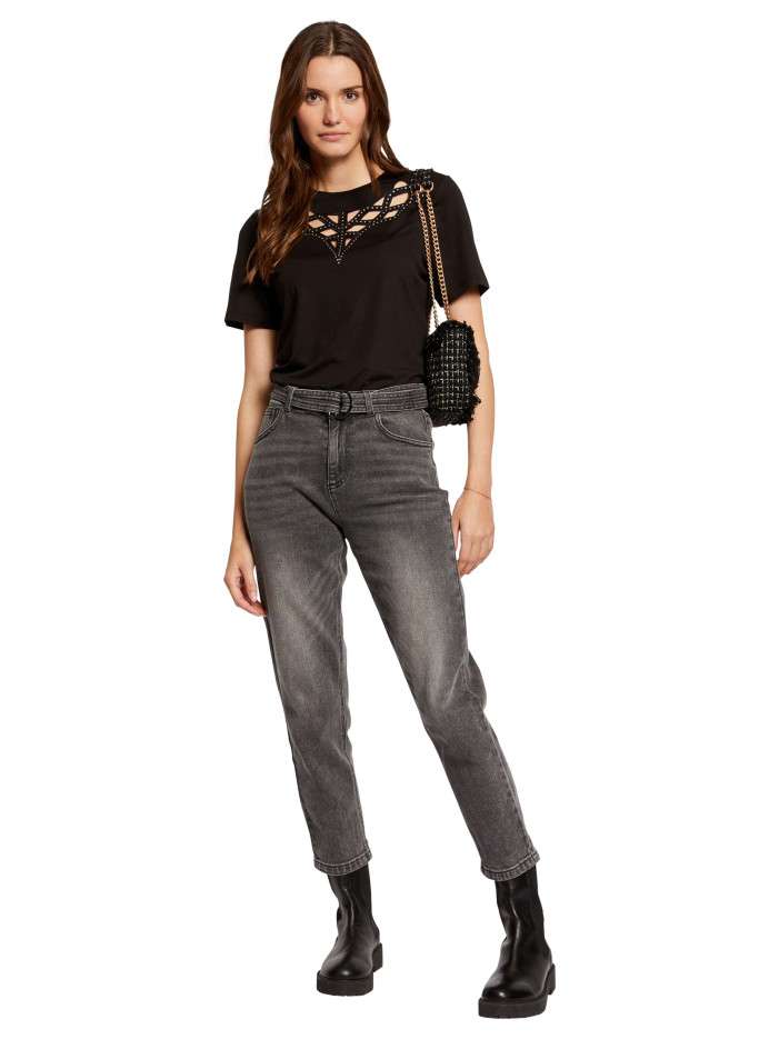 T-shirt Diamond Supply Co. Noir - Col Rond, Manches Courtes - Taille L - Occasion Très Bon état