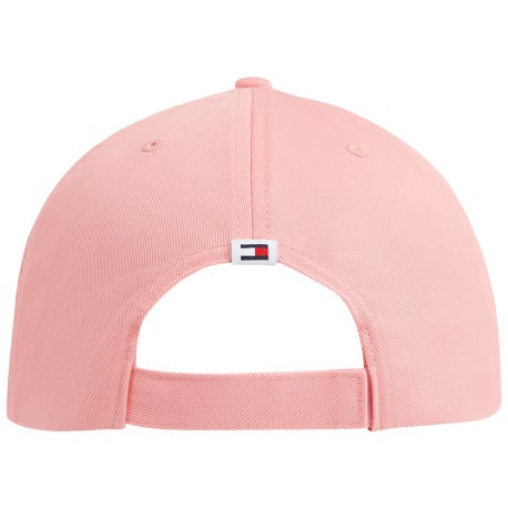 Casquette en coton rose unie avec une coupe strapback et nom de la marque - Image 2