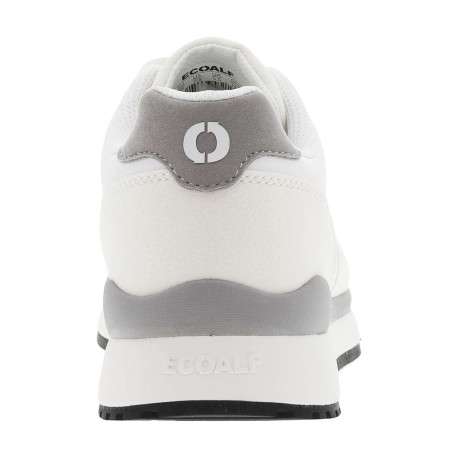 Baskets basses blanches avec une semelle running et des lacets plats - Image 6