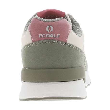 Baskets basses kaki avec des lacets plats et une semelle running - Image 6