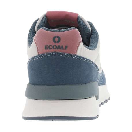 Baskets basses bleu jean avec une semelle running et des lacets plats - Image 7