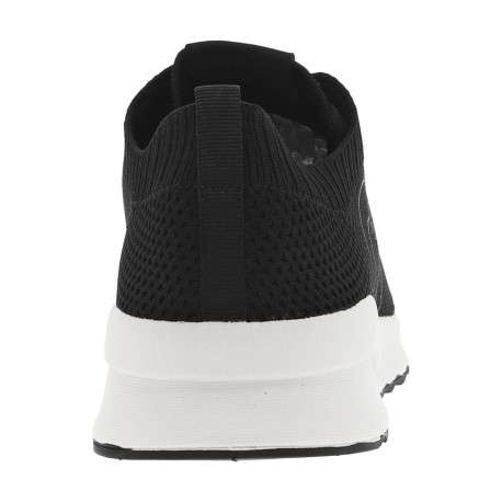 Baskets basses running noires en slip-on avec des lacets plats - Image 6