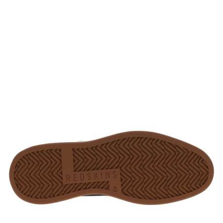 Baskets basses en toile bleu marine avec des lacets ronds marron - Image 5
