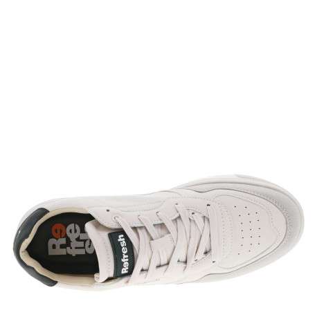 Baskets basses tennis vertes, grises et blanches avec des lacets plats - Image 4