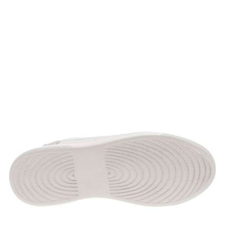 Baskets basses tennis vertes, grises et blanches avec des lacets plats - Image 5