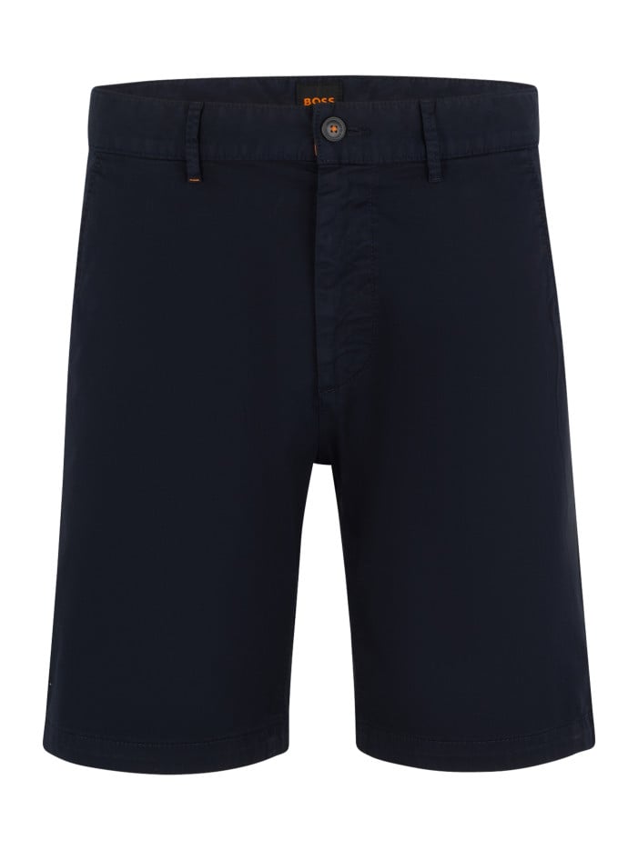 Short chino en coton marine...