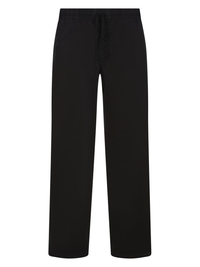 Pantalon en coton noir uni...