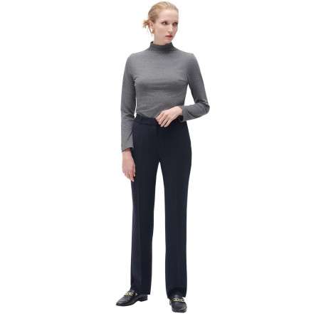 Pantalon Chino marine uni avec une coupe Regular fit et 4 poches - Image 3