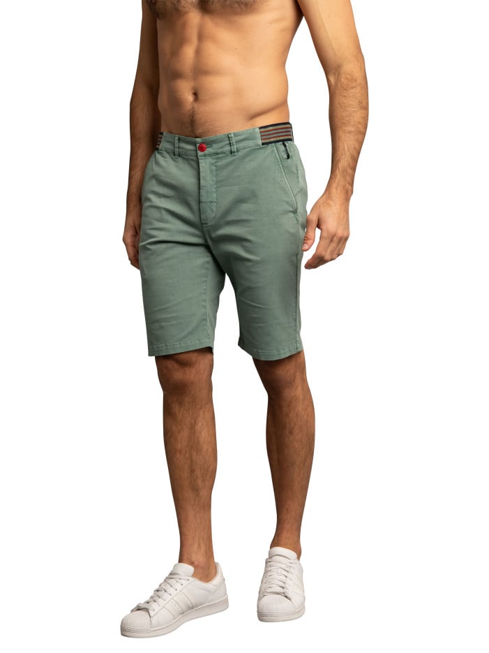 Short en coton vert d'eau...