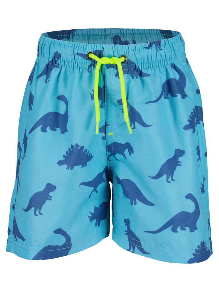 Short de bain turquoise uni...