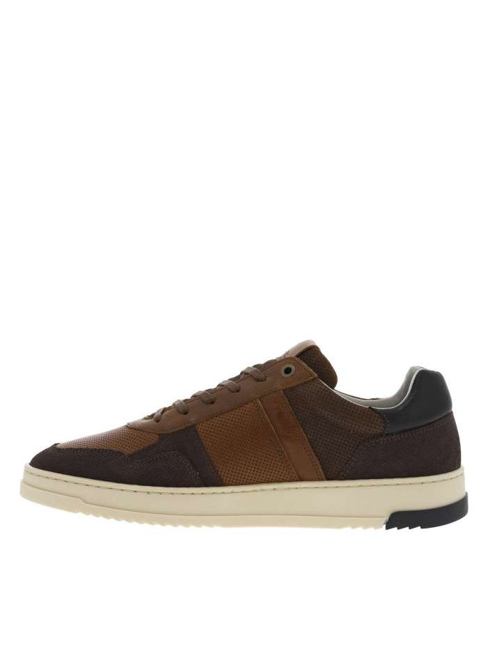 Baskets basses en cuir...