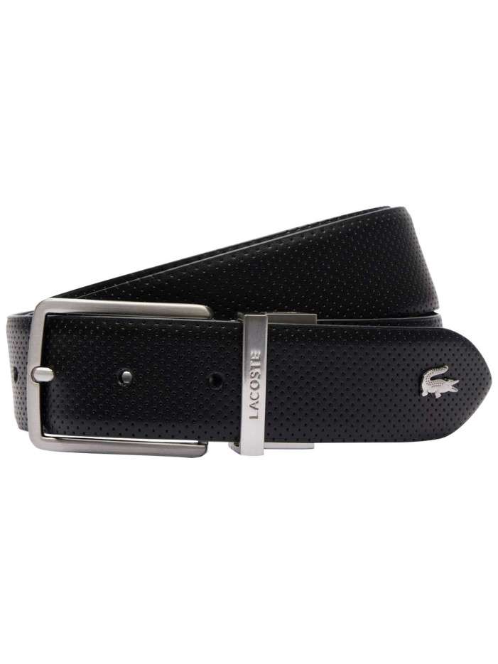 Ceinture en cuir noire avec...