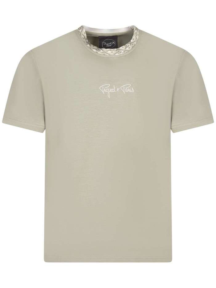 T-shirt kaki uni avec nom...