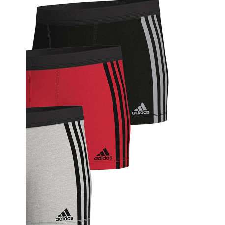 Lot de 3 Boxers en coton tricolore avec une coupe près du corps - Image 2
