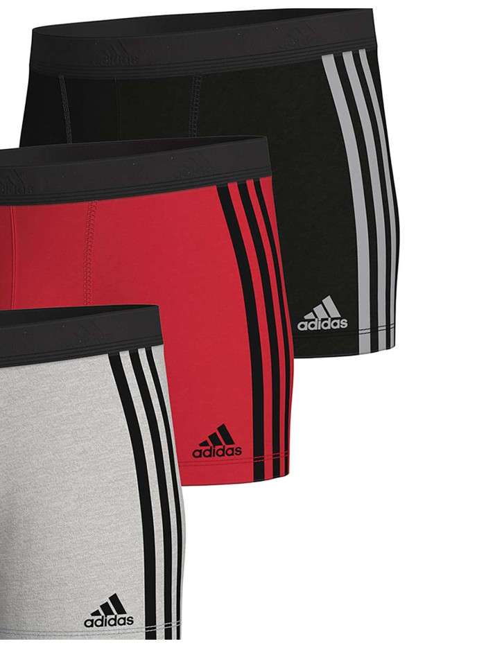 Lot de 3 Boxers en coton tricolore avec une coupe près du corps - Image 2