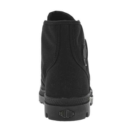Baskets montantes en toile Womens Pampa Hi noires à lacets plats - Image 6