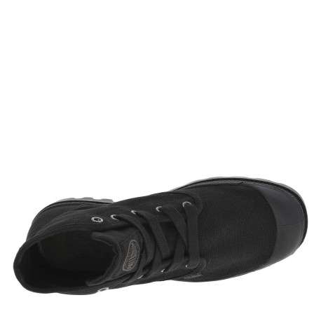 Baskets montantes en toile Womens Pampa Hi noires à lacets plats - Image 4