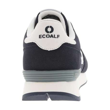 Baskets basses running bleu marine avec logo floqué et lacets plats - Image 6