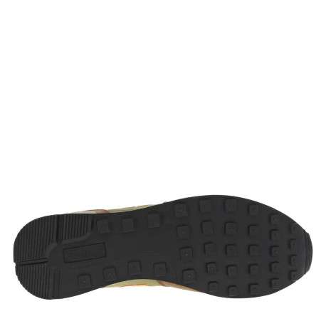 Baskets basses olive, orange et marron avec lacets plats et semelle running - Image 5