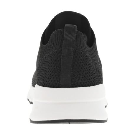 Baskets basses running noires en slip-on avec des lacets plats - Image 6