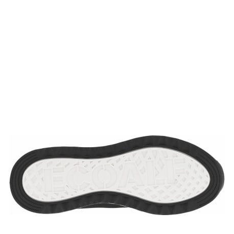 Baskets basses running noires en slip-on avec des lacets plats - Image 5