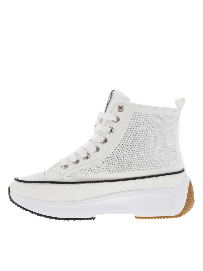 Baskets montantes en toile...