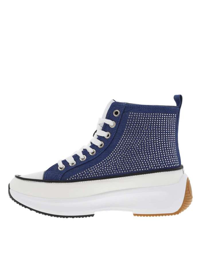 Baskets montantes en toile...