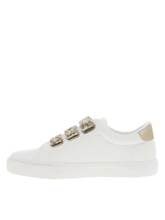 Baskets basses blanches...