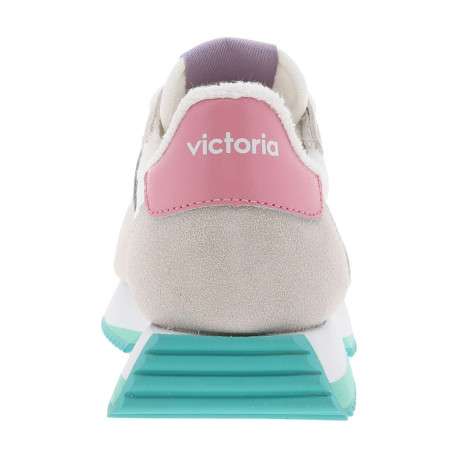 Baskets basses en cuir nubuck grises avec des lacets et une semelle running - Image 6