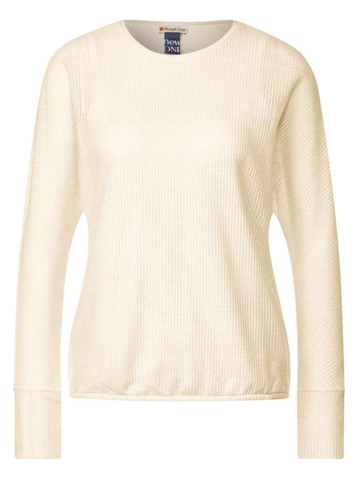 Pull écru uni avec une...