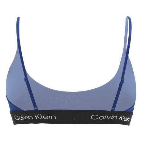 Brassière bleu électrique unie avec une bande élastiquée sous la poitrine - Image 2